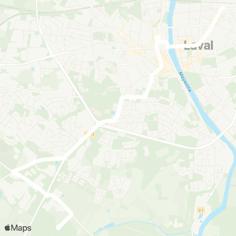 TUL Scolaires Laval map