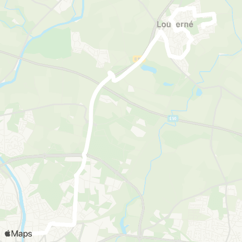 TUL Scolaires Louverné map