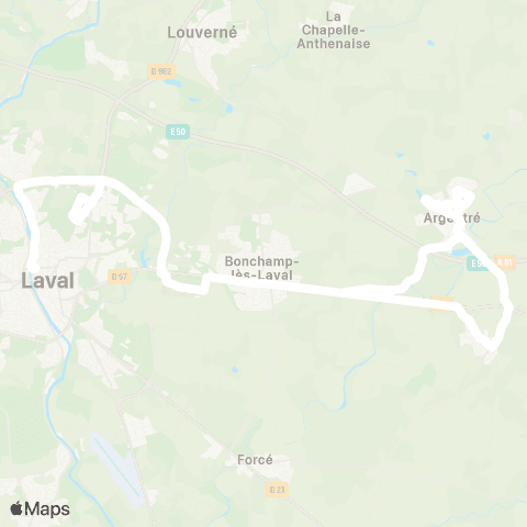 TUL Ligne Zone 4 map