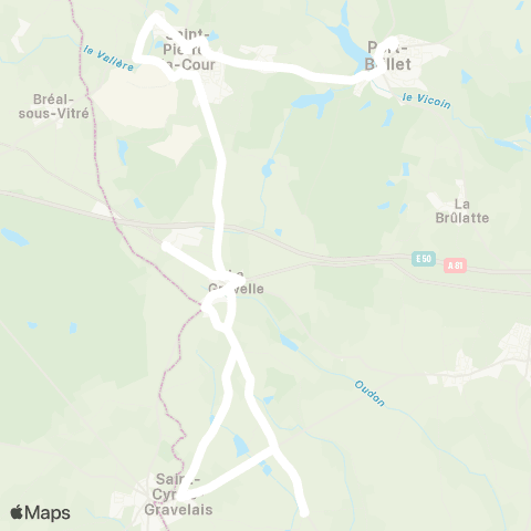 TUL Ligne Zone 8 map