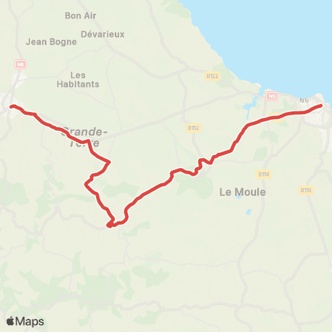 TUNGT Le Moule - Morne-à-l'Eau map