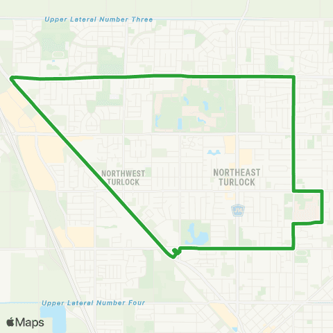 Turlock Transit Olive map