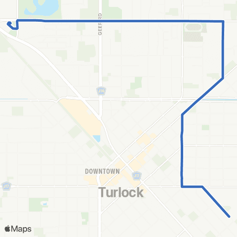 Turlock Transit Colorado map