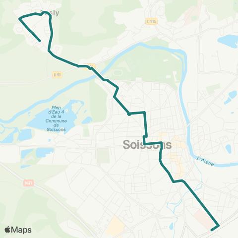TUS Pasly - St-Crépin - Centre-ville - Gare map