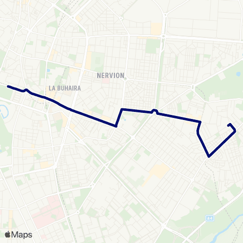TUSSAM Prado San Sebastián - Rochelambert map