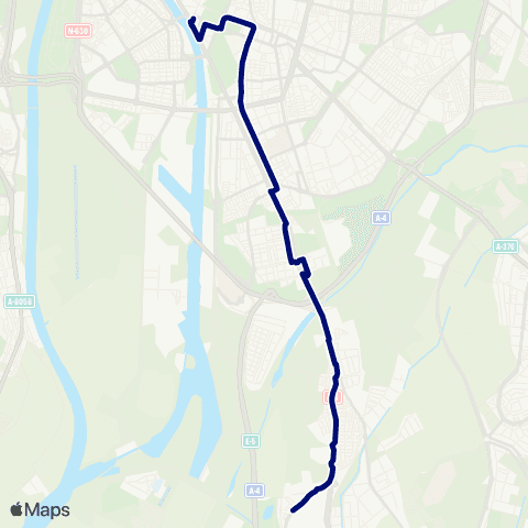 TUSSAM Pta. Jerez - Pedro Salvador - Bellavista map