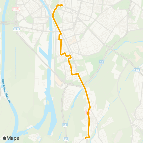 TUSSAM P.S.Sebastian - Bellavista map