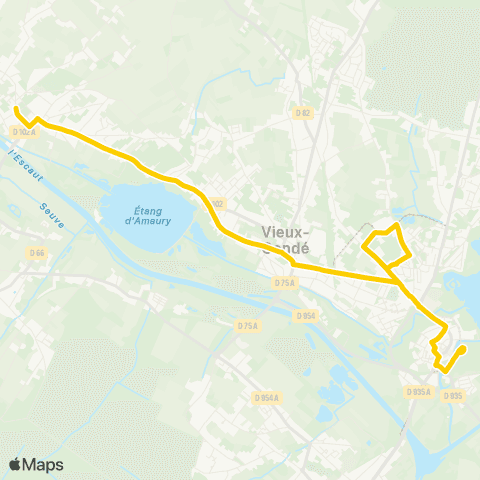 Transvilles Hergnies - Condé map