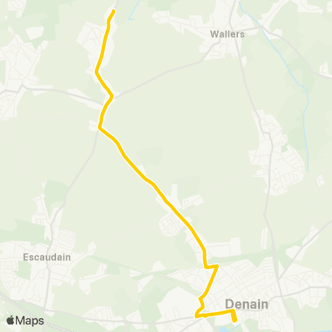 Transvilles Denain Espace Villars - Helesmes Terminus map