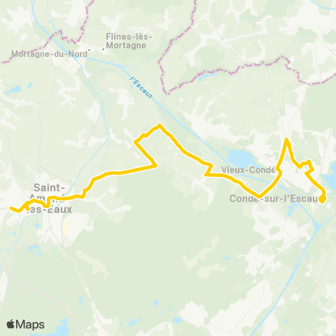 Transvilles Condé Place - Saint Amand SNCF map