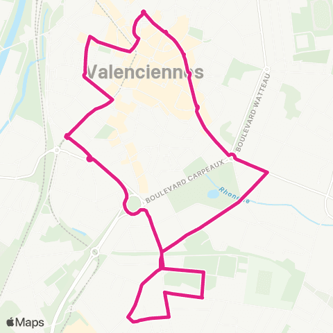 Transvilles Navette Centre Ville Cordon 3 map