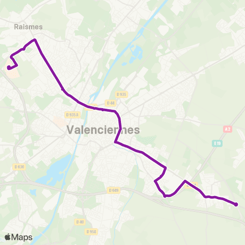 Transvilles Marly - Petite-Forêt map