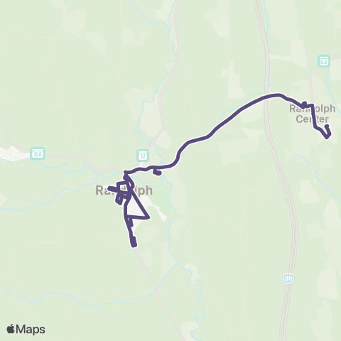 Tri-Valley Transit Randolph Circulator map