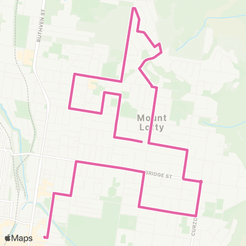 Translink Toowoomba Mt Lofty - City map
