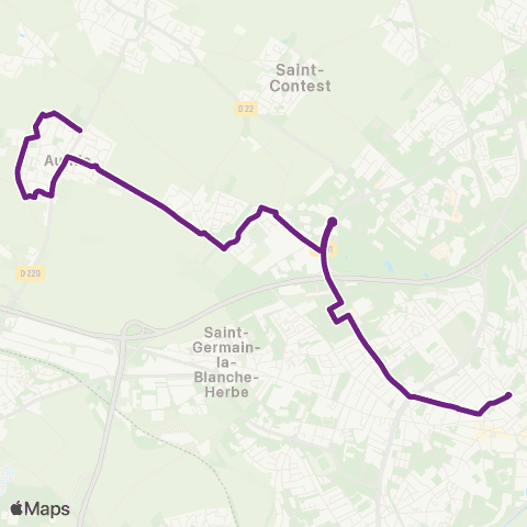 Twisto Authie Brunet - Caen Place du Canada map