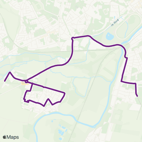 Twisto Louvigny Michelet - Fleury Collège Hawking map