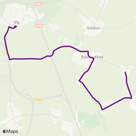 Twisto Bourguebus la Hogue - Ifs Collège Senghor map