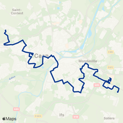 Twisto St Germain Ardenne - Mondeville Village Oxylane map