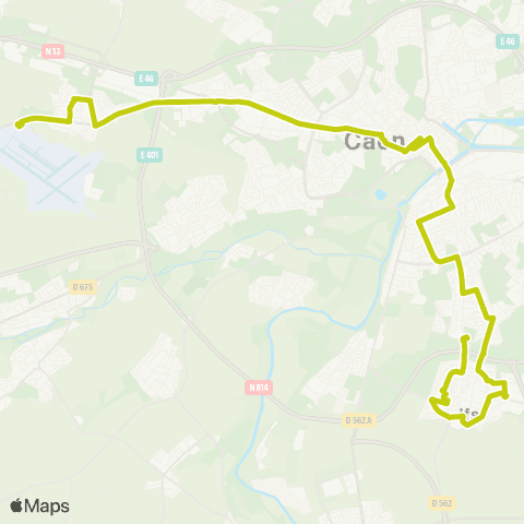 Twisto Carpiquet Aéroport - Ifs Jean Vilar map