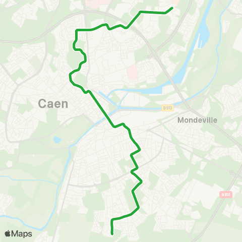 Twisto Hérouville Saint-Clair - Ifs Jean Vilar map