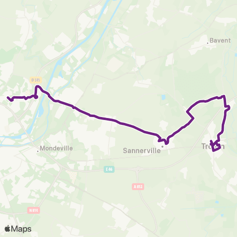 Twisto Troarn - Hérouville Allende map