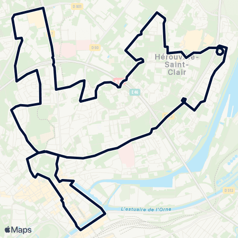 Twisto Hérouville Portes de la Mer map