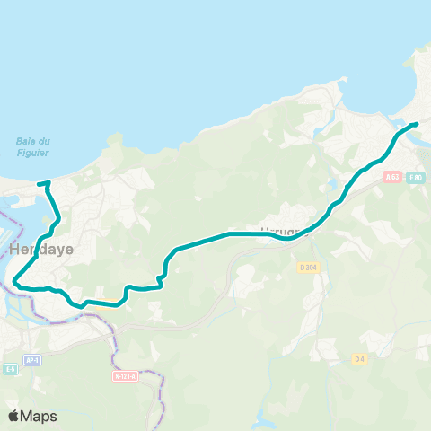 Txik Txak St-Jean-de-Luz Halte Routière - Hendaye Gde Plage map