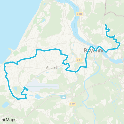 Txik Txak Bayonne Sainsontan - Biarritz Halle Iraty map