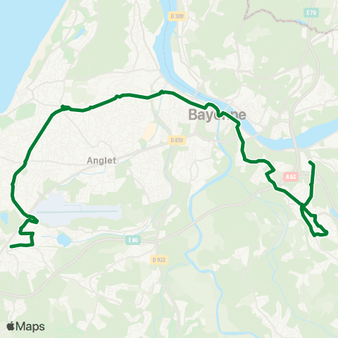 Txik Txak Gare de Biarritz - St-Pierre d'Irube C.Cial Ametzondo map