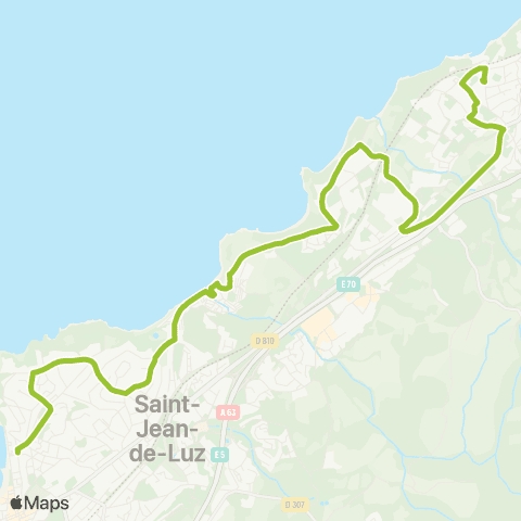 Txik Txak St Jean de Luz Digues aux Chevaux - St Jean de Luz Akotz map