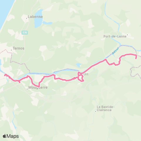 Txik Txak Sames - Bayonne map