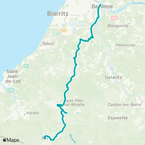 Txik Txak Sare - Bayonne map