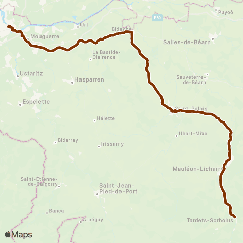 Txik Txak Tardets-Sorholus - Bayonne map