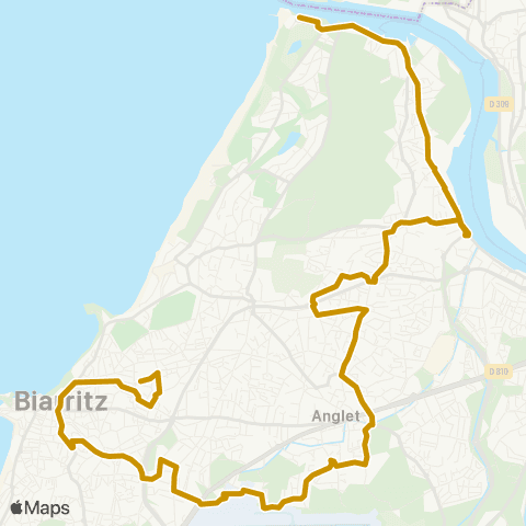 Txik Txak Anglet la Barre - Biarritz Cité Scolaire map
