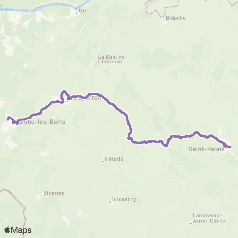 Txik Txak Cambo-les-Bains - Saint-Palais map