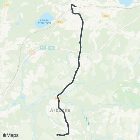 Txik Txak Arbonne Gure Nahia - Gare de Biarritz map