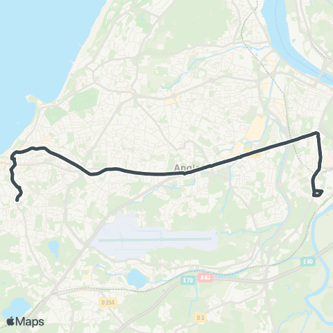 Txik Txak Biarritz Mairie - Bayonne Hôpital map