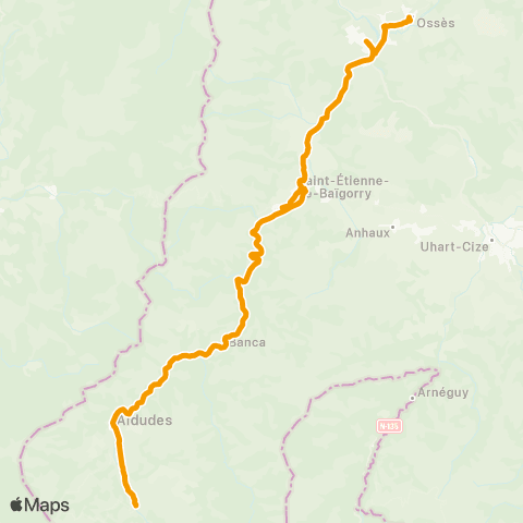Txik Txak Urepel - Saint-Martin d'Arrossa map