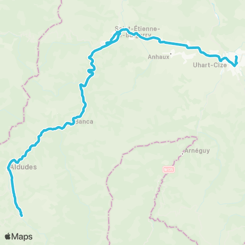 Txik Txak Saint-Jean-Pied-de-Port - Urepel map