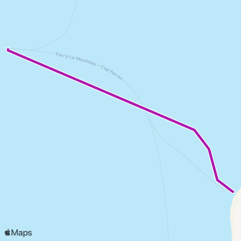 Union des Bateliers Arcachonnais Cap Ferret - le Moulleau map