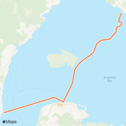 Union des Bateliers Arcachonnais Andernos - Cap Ferret map