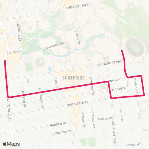 Bear Transit R Line map