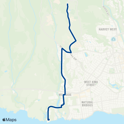 UCSC TAPS West Side Connector map
