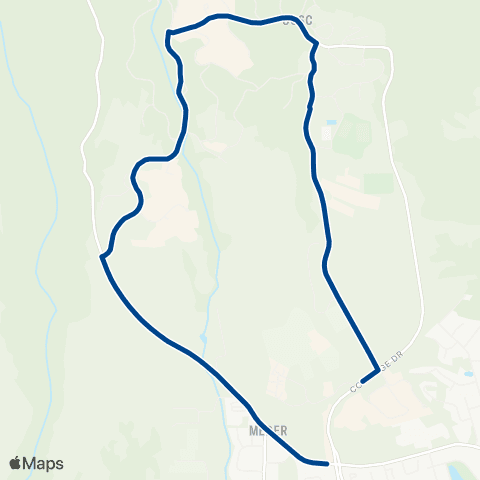 UCSC TAPS Barn Theater Loop map
