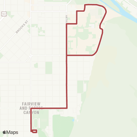 UDASH Maroon Line map