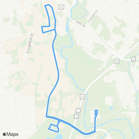 UGA Transit E23 / IM Limited map