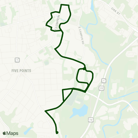 UGA Transit Campus Housing map