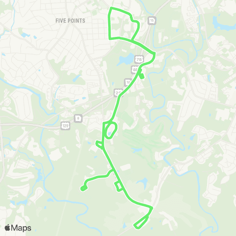 UGA Transit Riverbend map