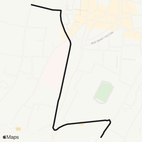 UGGO Mobilités Navette Collège le Bosquet - Bagnols s/ Ceze map