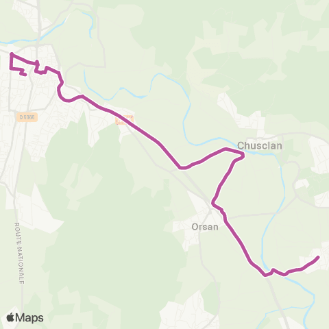 UGGO Mobilités Codelet - Chusclan - Bagnols sur Ceze map